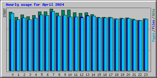 Hourly usage for April 2024